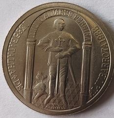 Moeda de 100 escudos de 1985 - Batalha de Aljubarrota