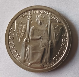 Moeda de 25 escudos de 1985 - Batalha de Aljubarrota