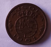 Moeda de 50 centavos 1961 Angola - República portuguesa