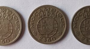 Moedas de 2$50 Moçambique - Portugal