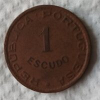 Moeda 1$00 Angola de 1956 - Image 2