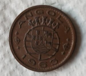 Moeda de 1$00 Angola 1963