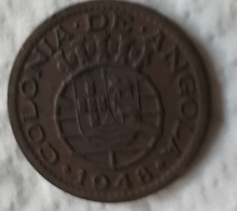 Moeda de 20 centavos 1948 Angola
