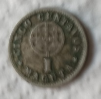 Moeda 5 centavos - Angola 1927