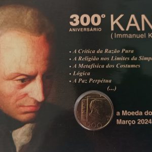 Moeda do mês - Março 2024 - Moeda L200 San Marino - 300º Aniversário de Kant