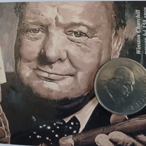 Moeda do mês - Maio 2024 - 25 Pence - Wiston Churchill