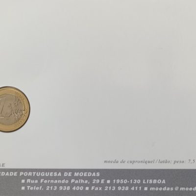 Moeda do mês – Julho – 1€ Portugal 2016 – Campeonato da UEFA euro 2024