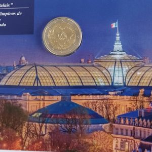 Moeda do mês - Agosto 2024 - Moeda 2€ Equipa olímpica Portugal 2024-Provas olímpicas Paris 2024