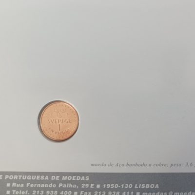 Moeda do mês – outubro 2024 – 1 krona Suécia (membro em 2024) – Organização do tratado do Atlântico Norte