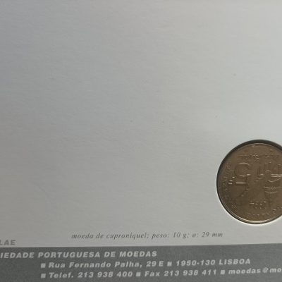 A moeda do mês – novembro 2024 – 5 Francos franceses – Voltaire 330 aniversário