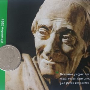 A moeda do mês - novembro 2024 - 5 Francos franceses - Voltaire 330 aniversário