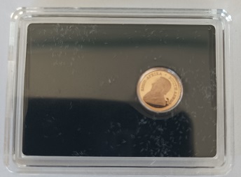 Moedas de ouro modernas (2023-2024) – Moeda ouro 1/50 oz Krugerrand – África do Sul