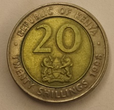 20 xelins do Quénia